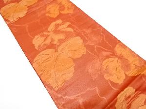 蔦の葉模様織り出し　袋帯